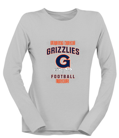 Grainger Grizzlies Football #6 Women's LS T-Shirt