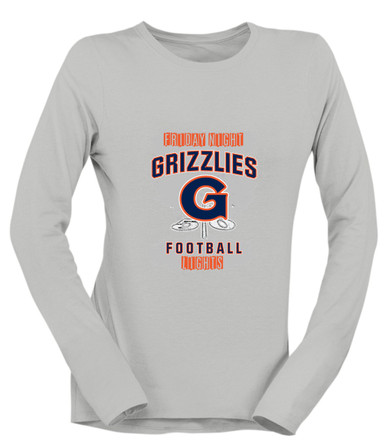 Grainger Grizzlies Football #6 Women's Premium LS T-Shirt