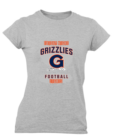 Grainger Grizzlies Football #6 Women's Premium SS T-Shirt