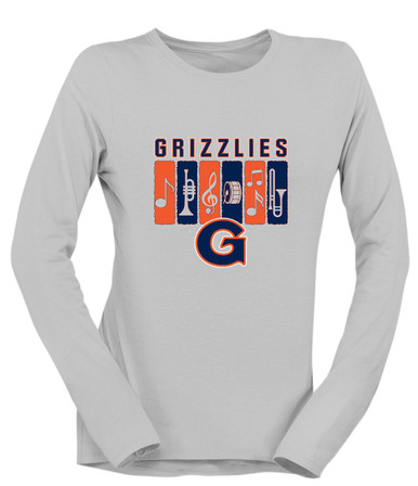 Grainger Grizzlies Band # 2 Women's LS T-Shirt