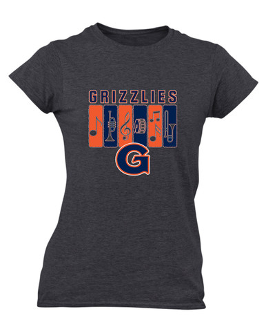Grainger Grizzlies Band # 2 Women's SS T-Shirt