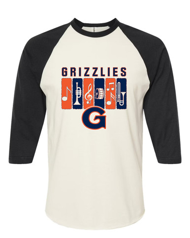 Grainger Grizzlies Band # 2 Men's Baseball T-Shirt