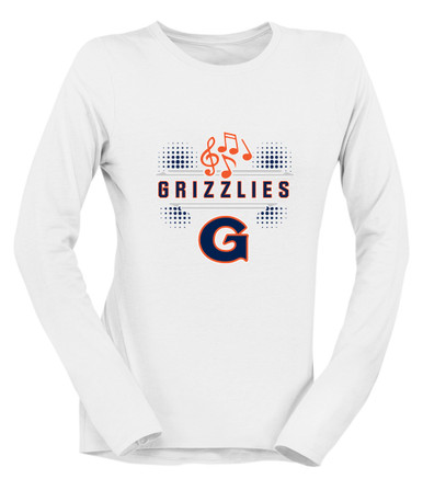 Grainger Grizzlies Band # 3 Women's LS T-Shirt