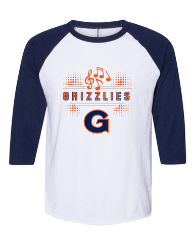Grainger Grizzlies Band # 3 Men's Baseball T-Shirt
