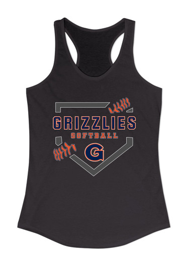Grainger Grizzlies Softball #2 Women's Tank Top