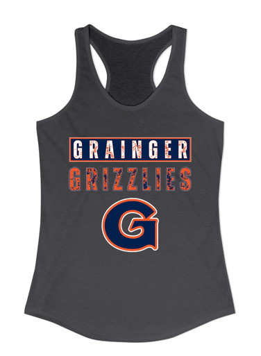 Grainger Grizzlies Mascot #9 Women's Tank Top