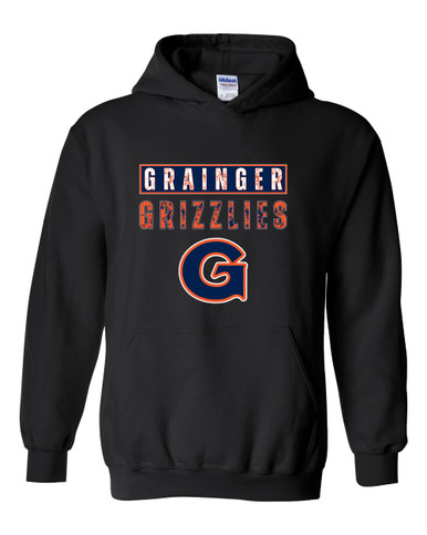 Grainger Grizzlies Mascot #9 Men's Hoodie
