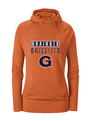 Grainger Grizzlies Mascot #9 Women's Hoodie