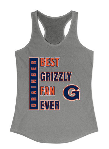 Grainger Grizzlies Best Grizzly Fan Women's Tank Top