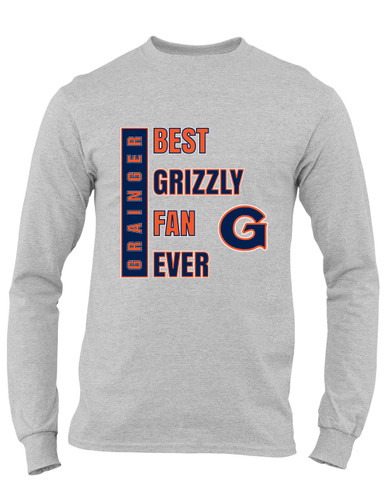 Grainger Grizzlies Best Grizzly Fan Men's LS T-Shirt