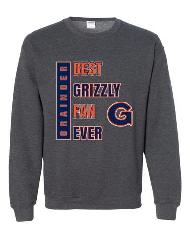 Grainger Grizzlies Best Grizzly Fan Men's Sweatshirt
