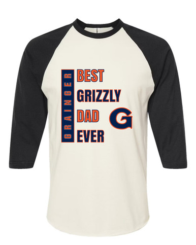 Grainger Grizzlies Best Grizzly Dad Men's Baseball T-Shirt
