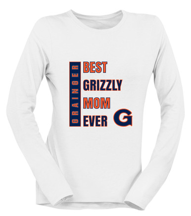 Grainger Grizzlies Best Grizzly Mom Women's LS T-Shirt