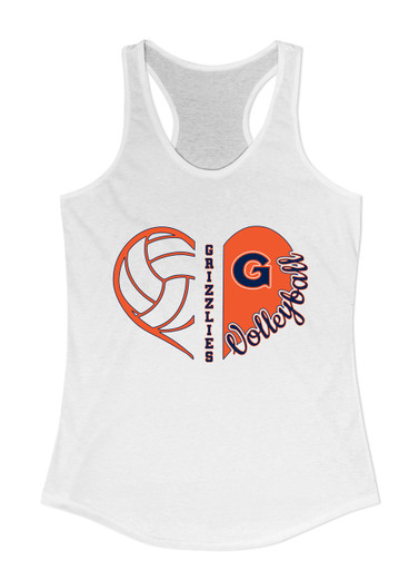 Grainger Grizzlies Heart Volleyball Women's Tank Top