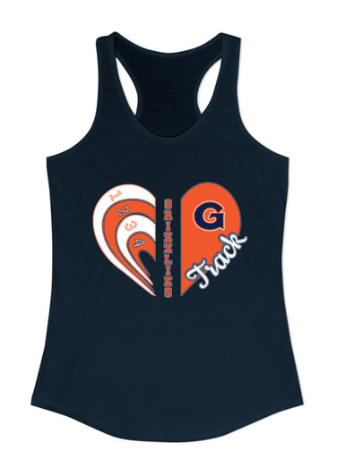 Grainger Grizzlies Heart Track Women's Tank Top