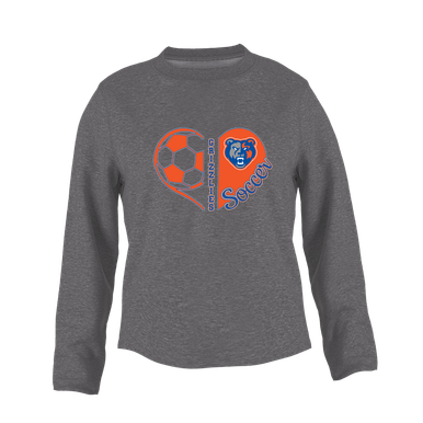 Grand Oaks Grizzlies Heart Soccer Women's Sweatshirt