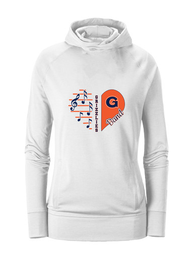 Grainger Grizzlies Heart Band Women's Hoodie