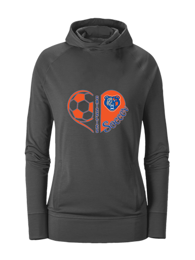 Grand Oaks Grizzlies Heart Soccer Women's Hoodie