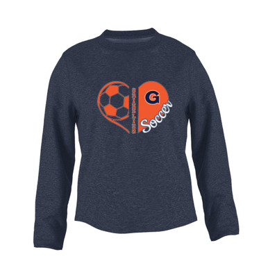 Grainger Grizzlies Heart Soccer Women's Sweatshirt