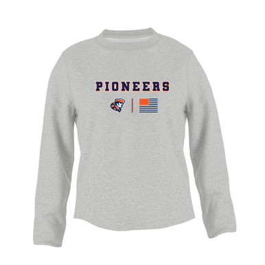 Heritage Pioneers Team Colors Flag Women's Sweatshirt