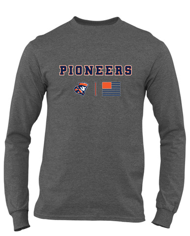 Heritage Pioneers Team Colors Flag Men's Premium LS T-Shirt