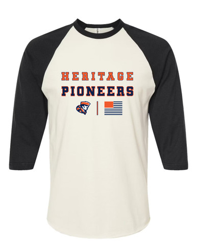 Heritage Pioneers Spirit Flag Women's Baseball T-Shirt