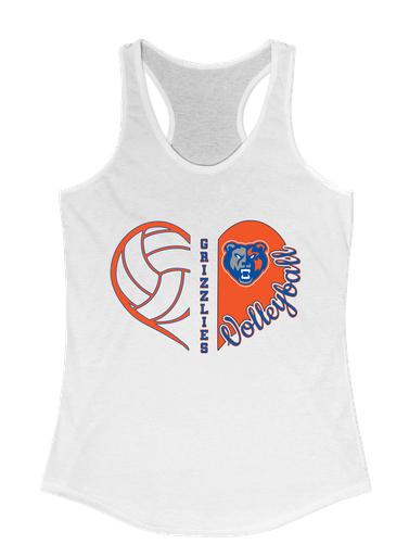 Grand Oaks Grizzlies Heart Volleyball Women's Tank Top