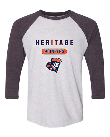 Heritage Pioneers Mascot #3 Women's Baseball T-Shirt