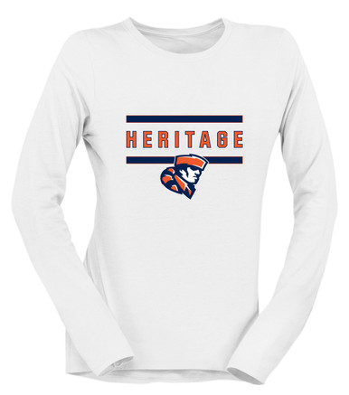 Heritage Pioneers Mascot #4 Women's LS T-Shirt