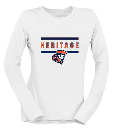 Heritage Pioneers Mascot #4 Women's Premium LS T-Shirt