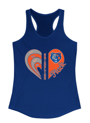 Grand Oaks Grizzlies Heart Track Women's Tank Top