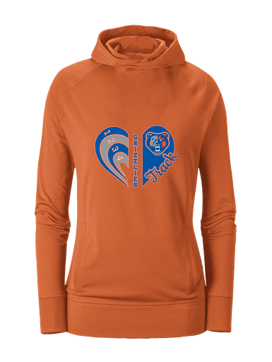 Grand Oaks Grizzlies Heart Track Women's Hoodie