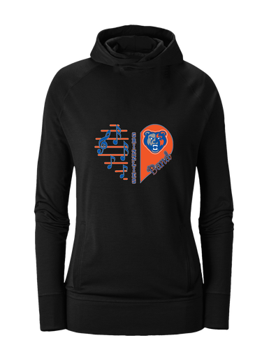 Grand Oaks Grizzlies Heart Band Women's Hoodie