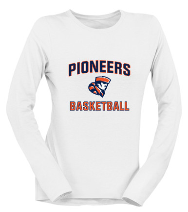 Heritage Pioneers Basketball #1 Women's LS T-Shirt