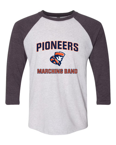 Heritage Pioneers Marching Band Women's Baseball T-Shirt