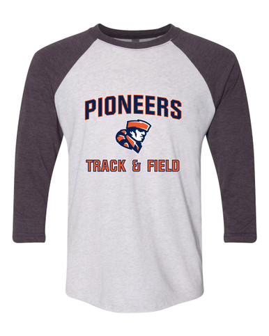 Heritage Pioneers Track & Field Men's Baseball T-Shirt