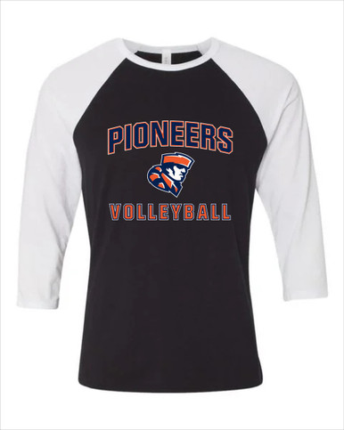 Heritage Pioneers Volleyball Women's Baseball T-Shirt