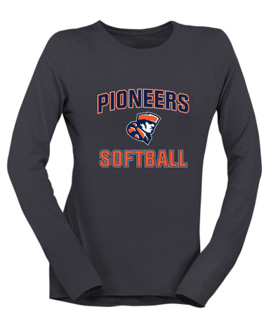 Heritage Pioneers Softball #1 Women's Premium LS T-Shirt