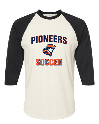 Heritage Pioneers Soccer #1 Men's Baseball T-Shirt