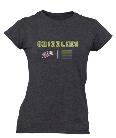 Grand Oaks Grizzlies Claw Camo Flag Women's Premium SS T-Shirt