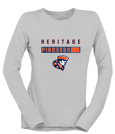 Heritage Pioneers Mascot #7 Women's LS T-Shirt