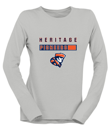 Heritage Pioneers Mascot #7 Women's Premium LS T-Shirt