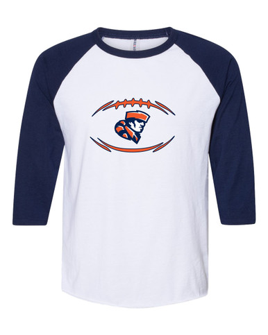 Heritage Pioneers Football #3 Women's Baseball T-Shirt