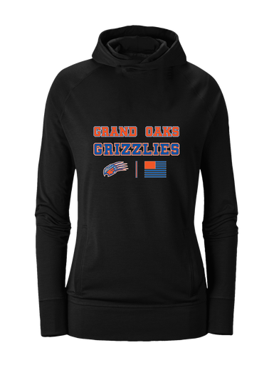 Grand Oaks Grizzlies Claw Spirit Flag Women's Hoodie