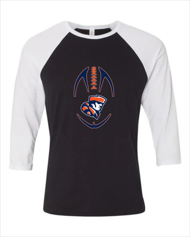 Heritage Pioneers Football #4 Women's Baseball T-Shirt