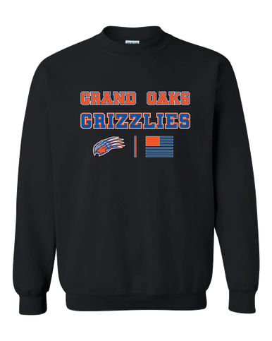 Grand Oaks Grizzlies Claw Spirit Flag Men's Sweatshirt
