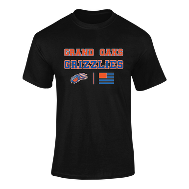 Grand Oaks Grizzlies Claw Spirit Flag Men's SS T-Shirt
