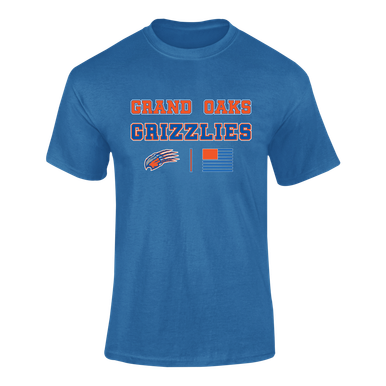 Grand Oaks Grizzlies Claw Spirit Flag Men's Premium SS T-Shirt