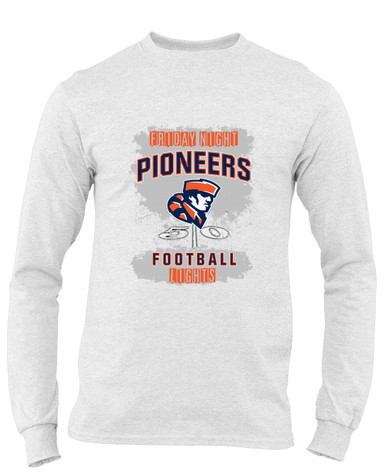 Heritage Pioneers Football #6 Men's LS T-Shirt