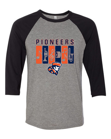 Heritage Pioneers Band # 2 Women's Baseball T-Shirt
